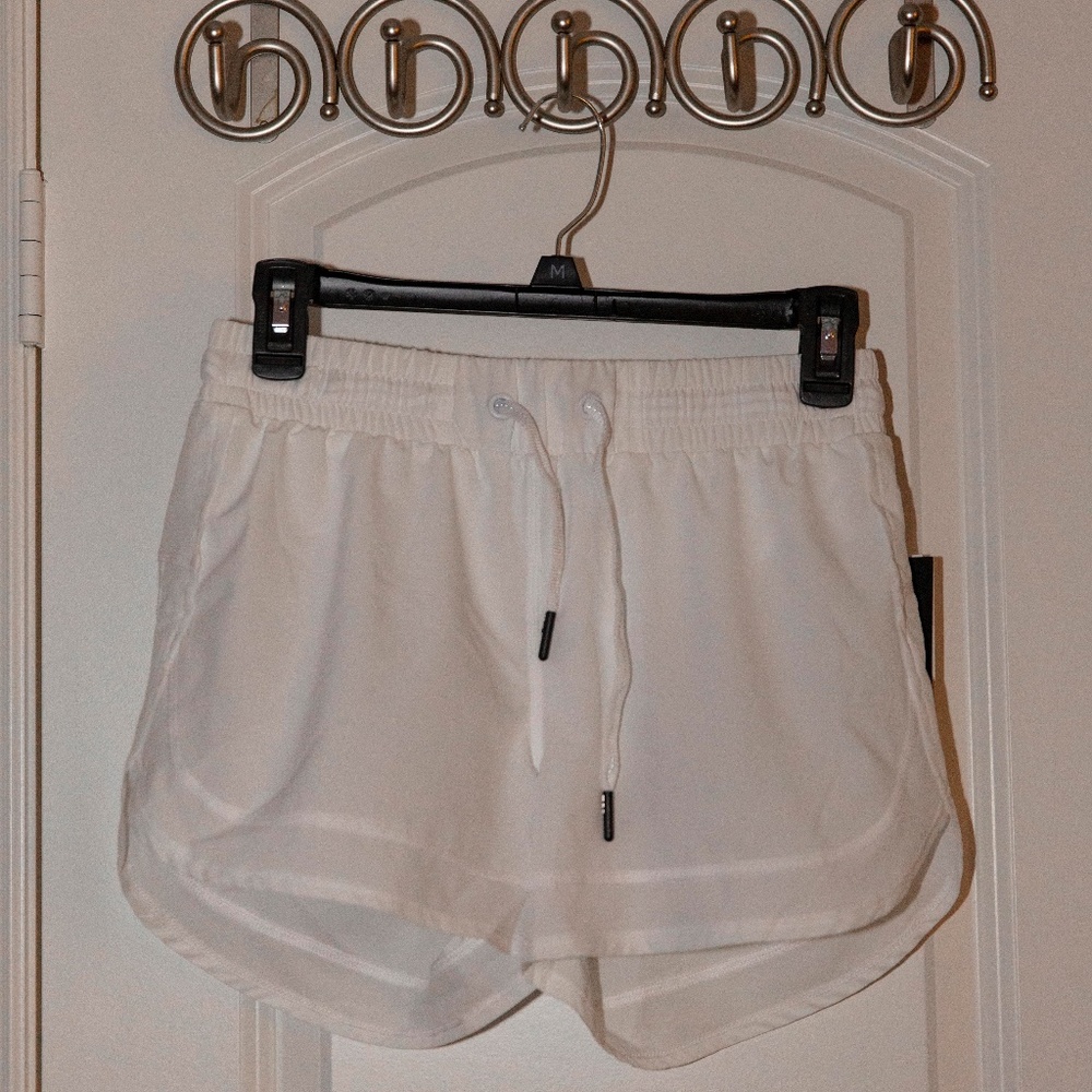 White Workout Shorts